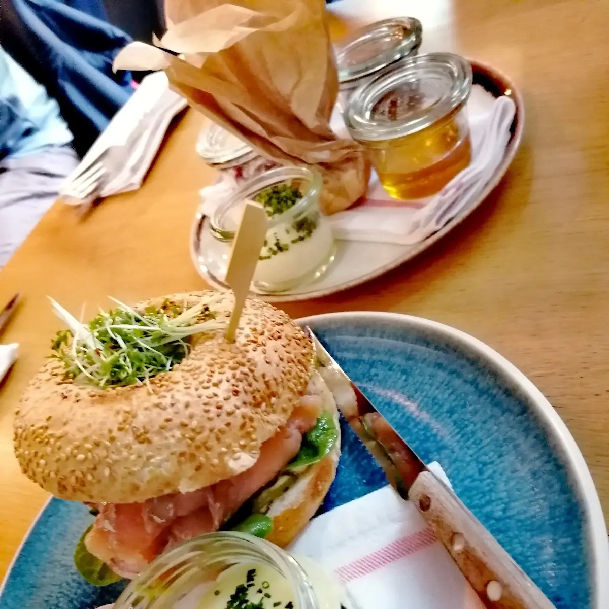 Lachsbagel