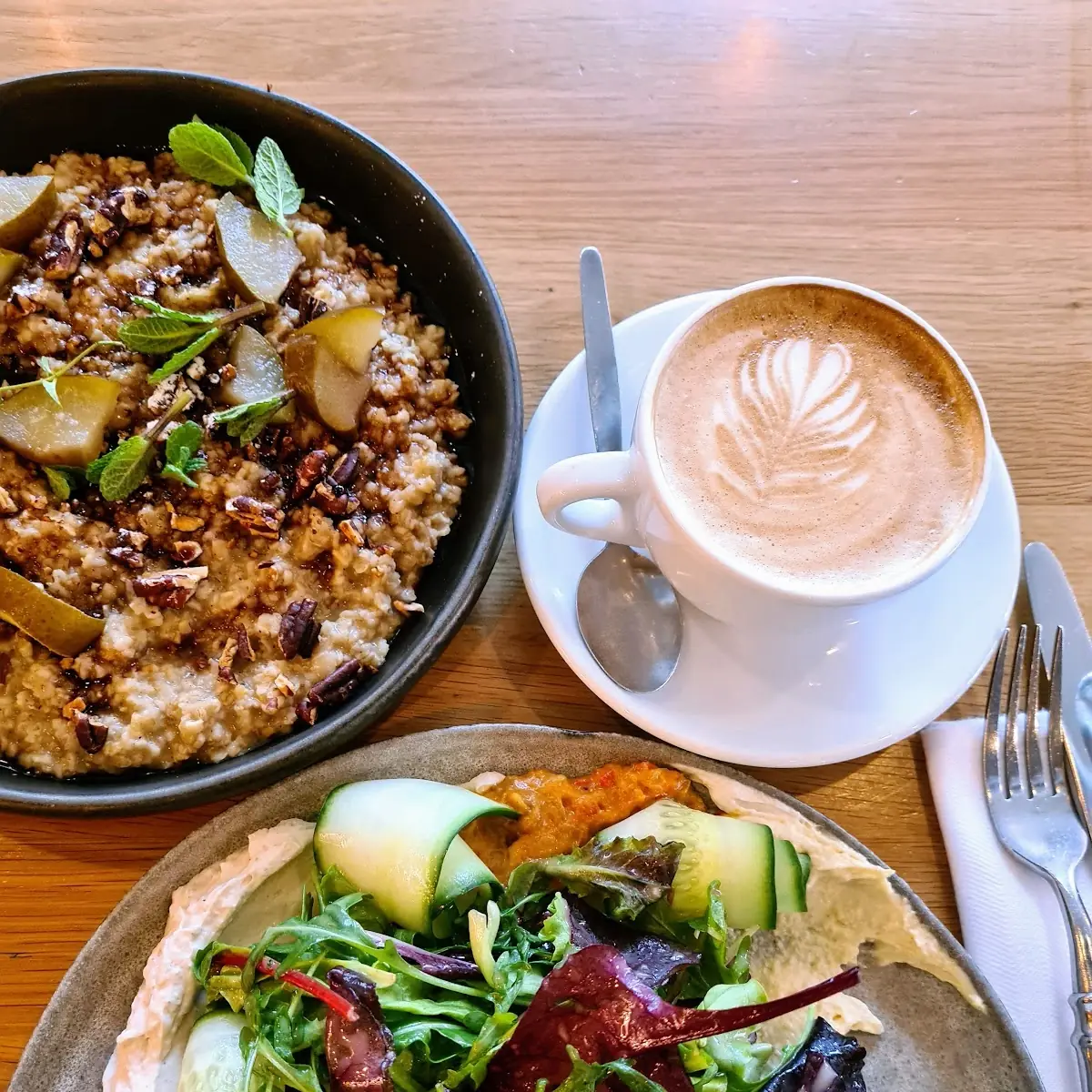 Porridge Und Veganes Frühstück