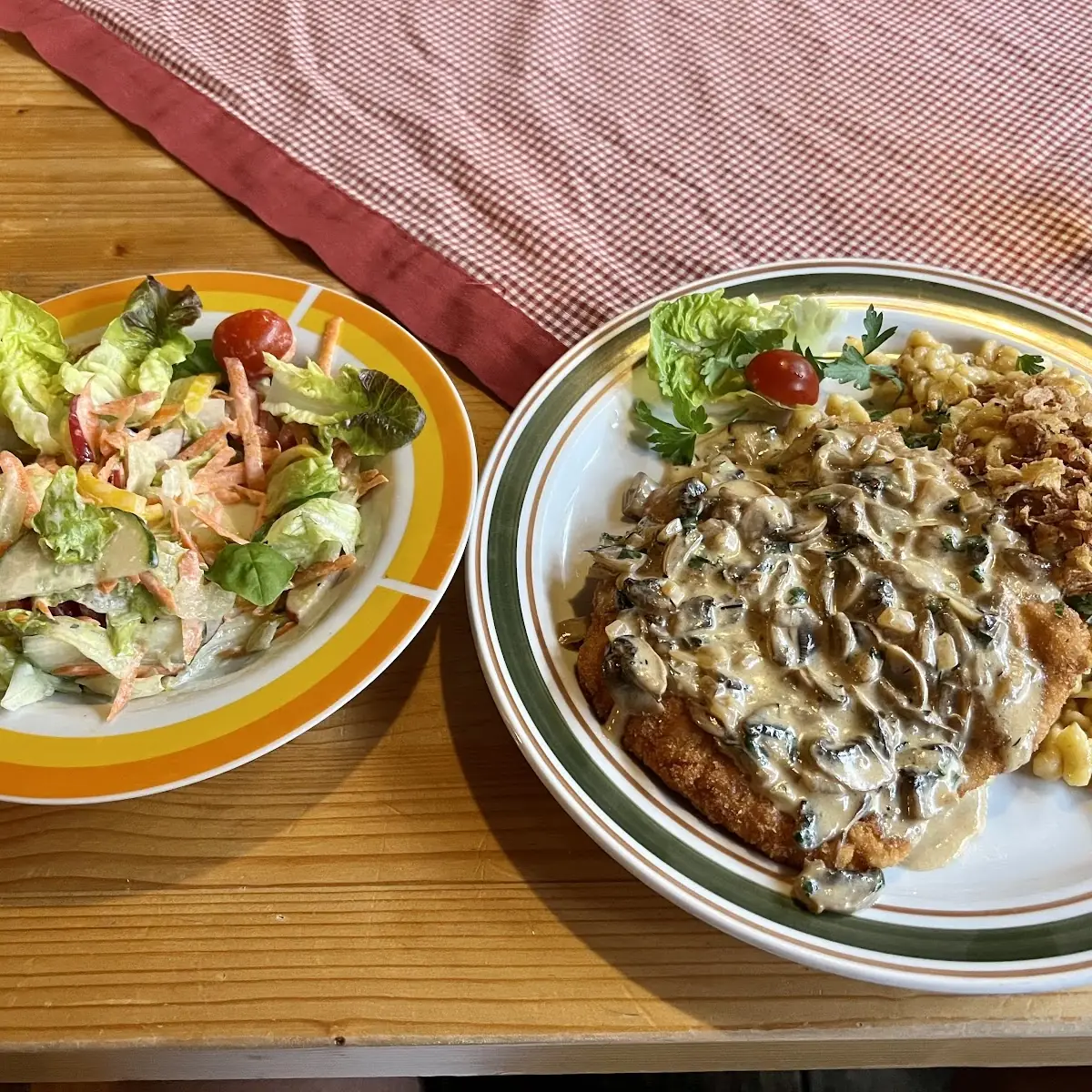 Jägerschnitzel Mit Champignons