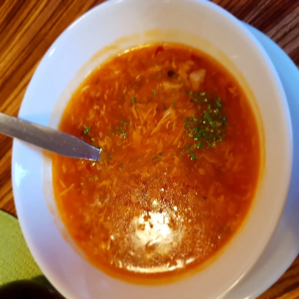 Süß Sauerscharfsuppe