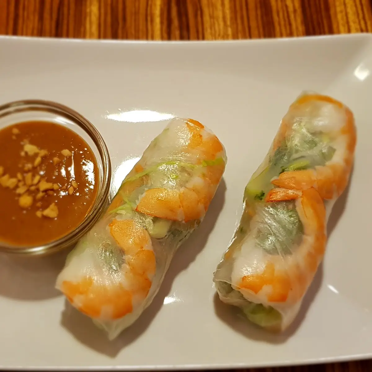 Vietnamesische Sommerrollen Mit Garnelen