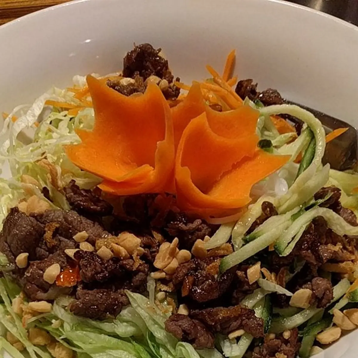 Vietnamesisches Reisfadennudelgericht Mit Rind