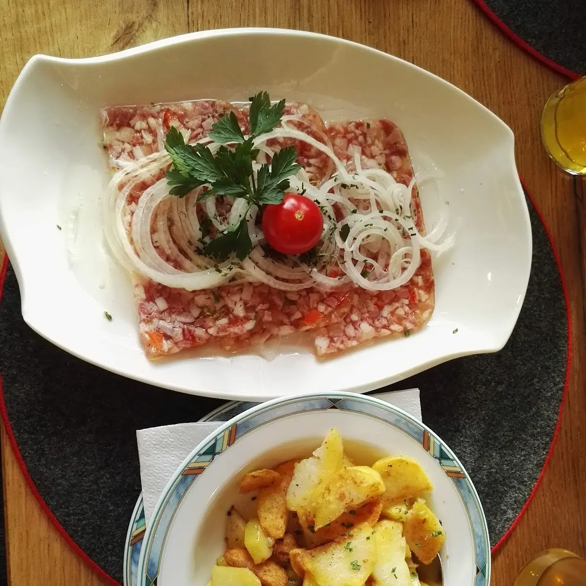 Sülze Mit Bratkartoffeln