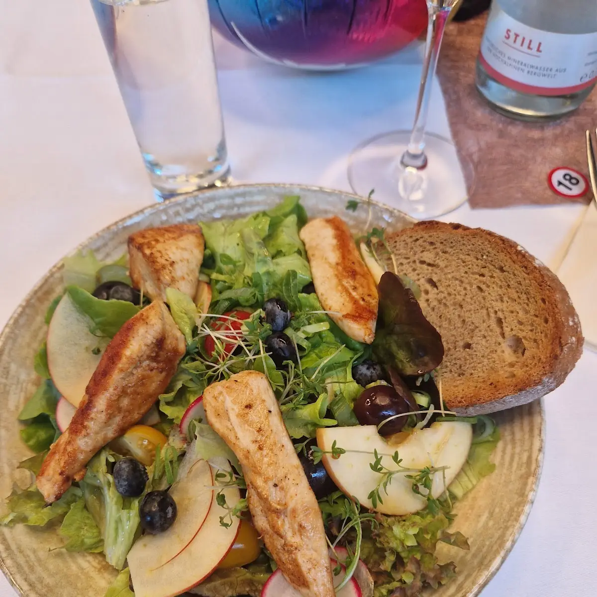 Salat Mit Hühnerstreifen