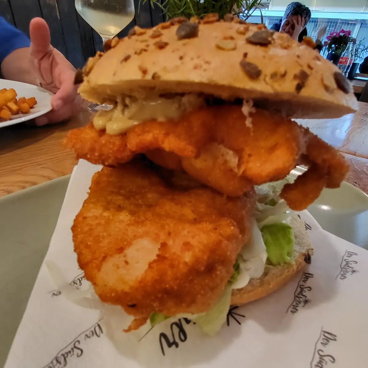Burger Mit Wiener Schnitzel