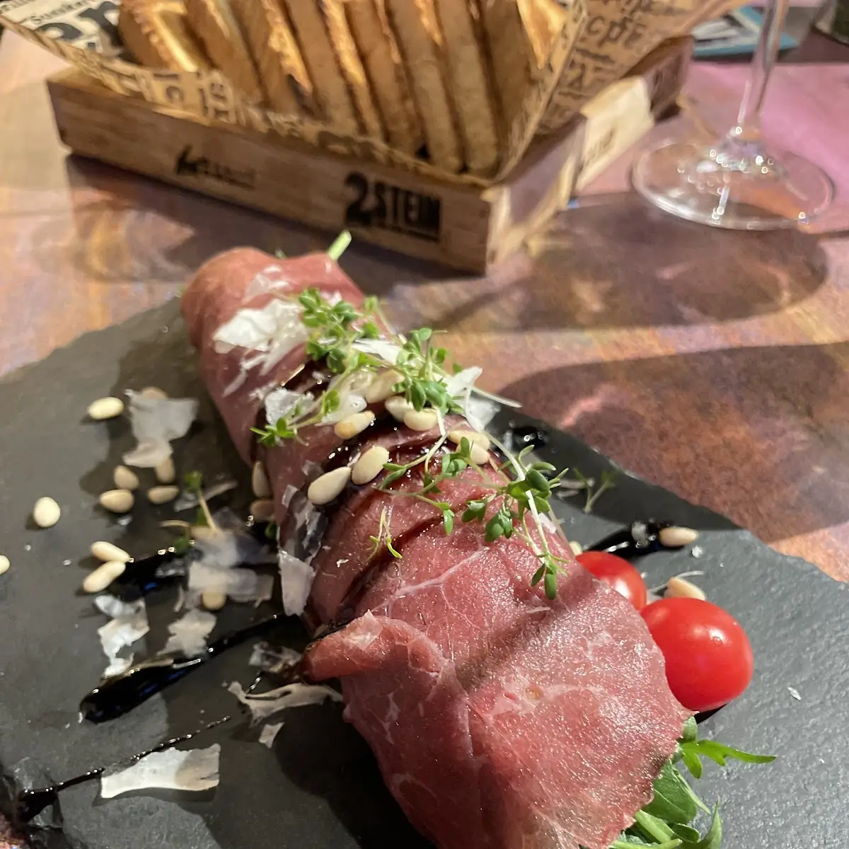 Vorspeise Carpaccio Mit Rucola