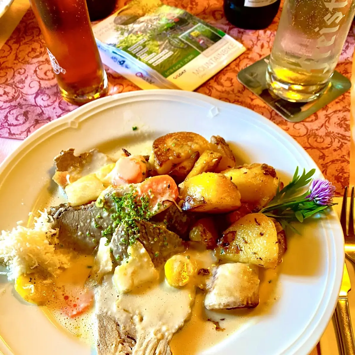 Gekochtes Rindfleisch