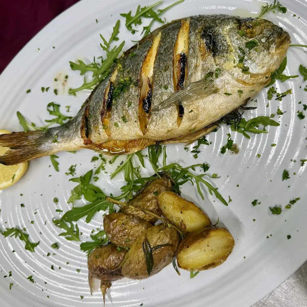 Dorada Farcita Con Verdure Al Forno