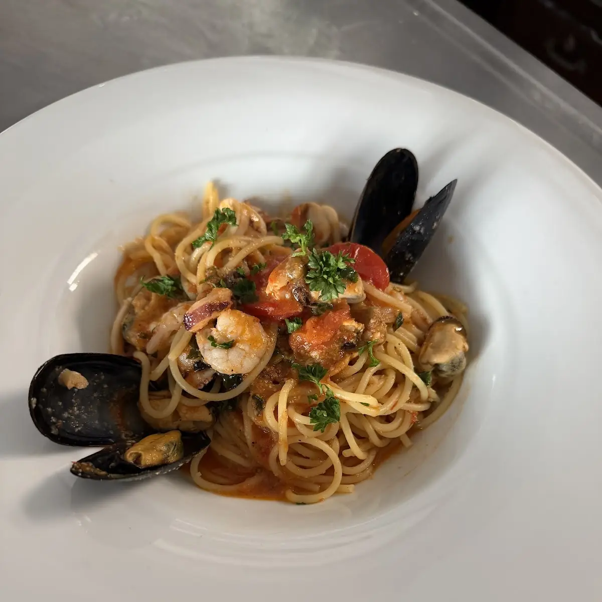 Spaghetti Con Frutti Di Mare