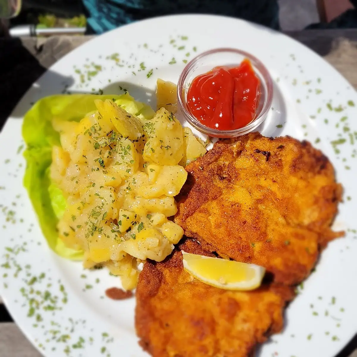 Schnitzel Mit Kartoffelsalat