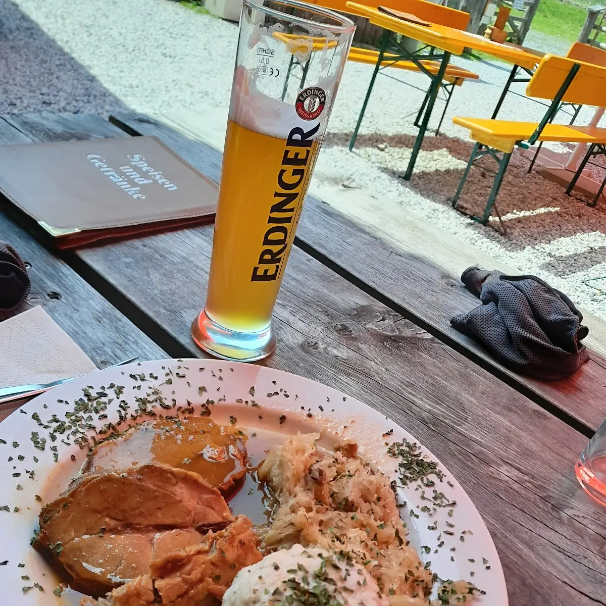 Schweinsbraten Mit Semmelknödel Und Sauerkraut 4 Stunden Im Smoker Gegart