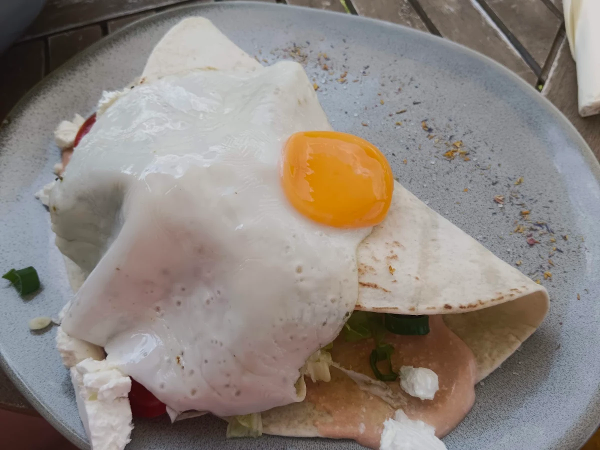 Gemüsewrap Mit Spiegelei