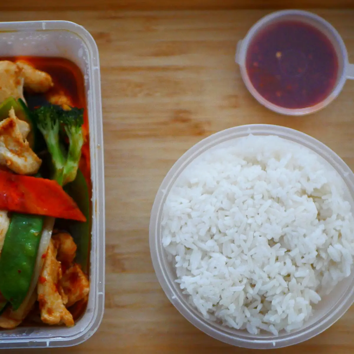 Red Curry Hühn Bento