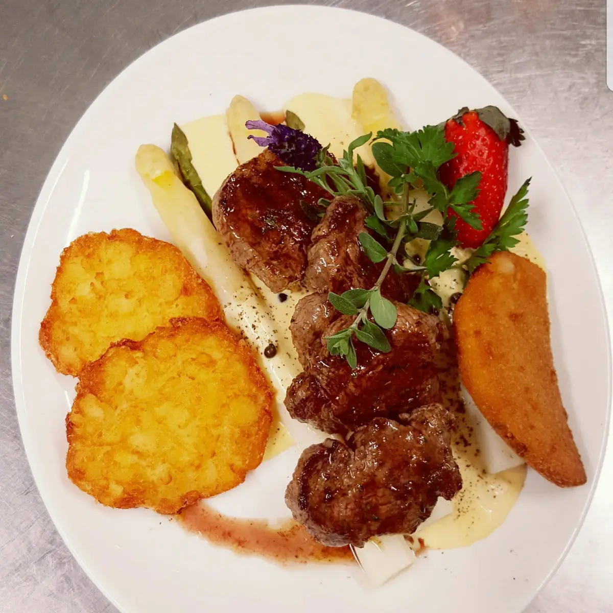 Steak Mit Spargel
