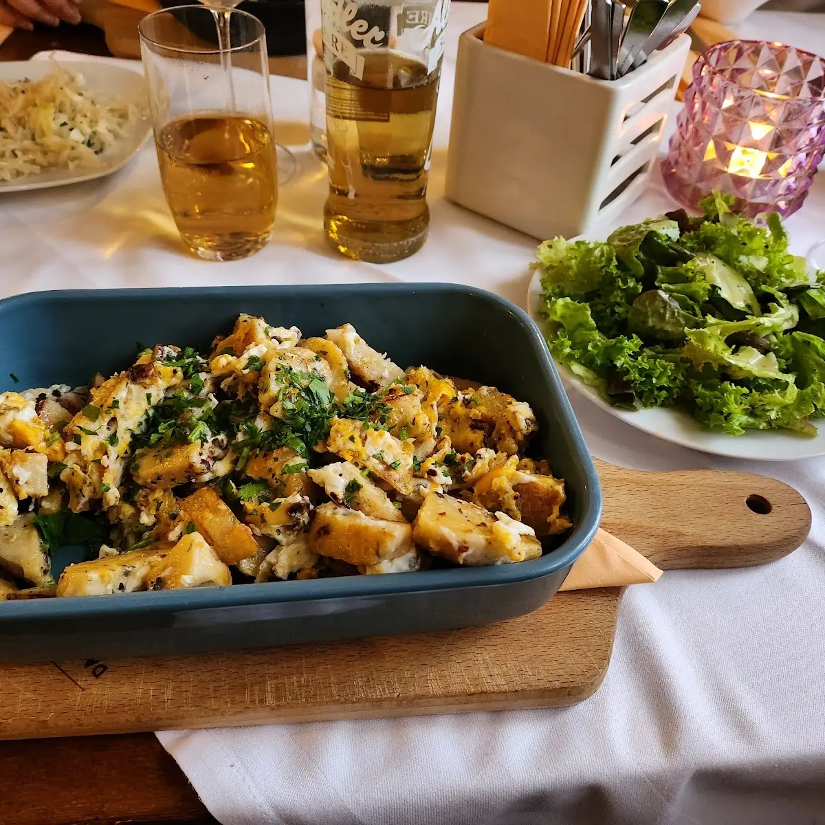 Geröstete Knödel Mit Ei