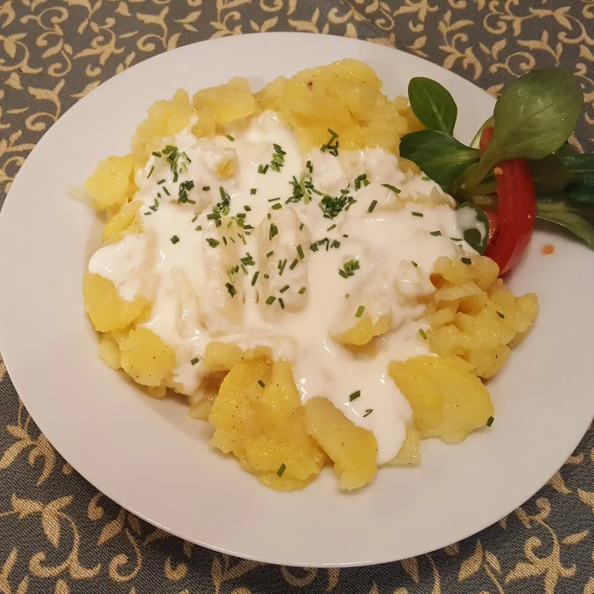 Salat Beim Schnitzel