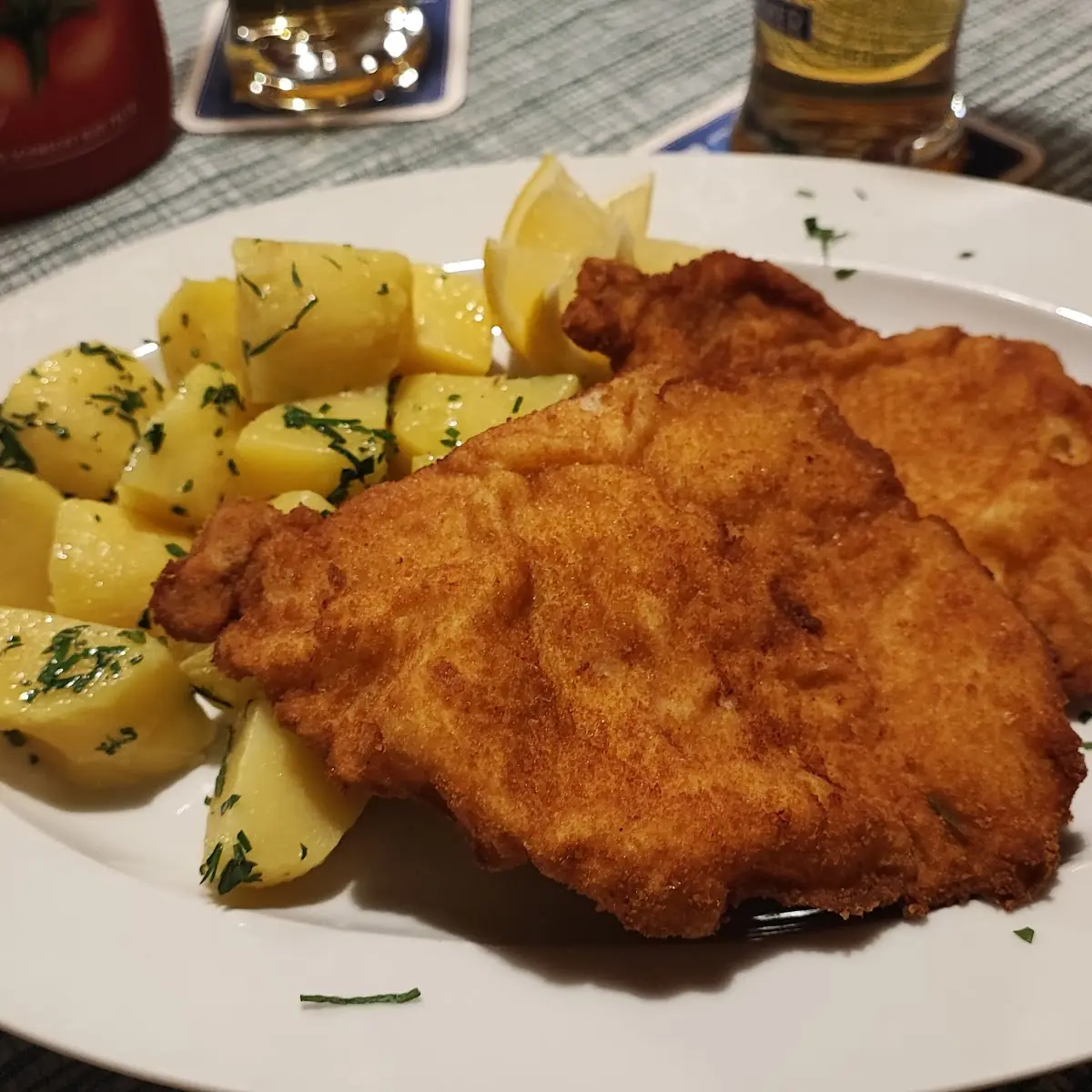 Schnitzel Con Patate Al Prezzemolo
