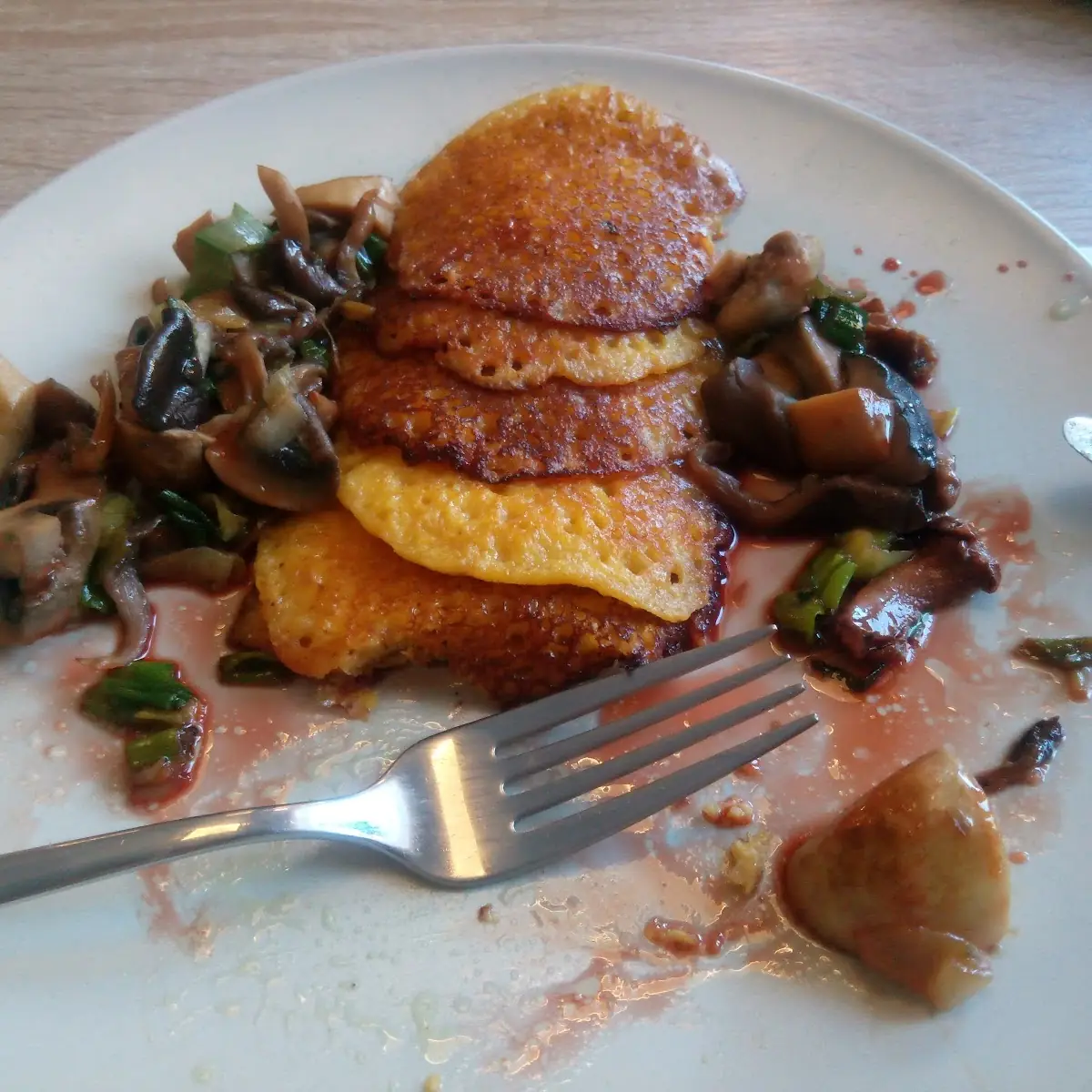 Polentalaibchen Mit Pilzen
