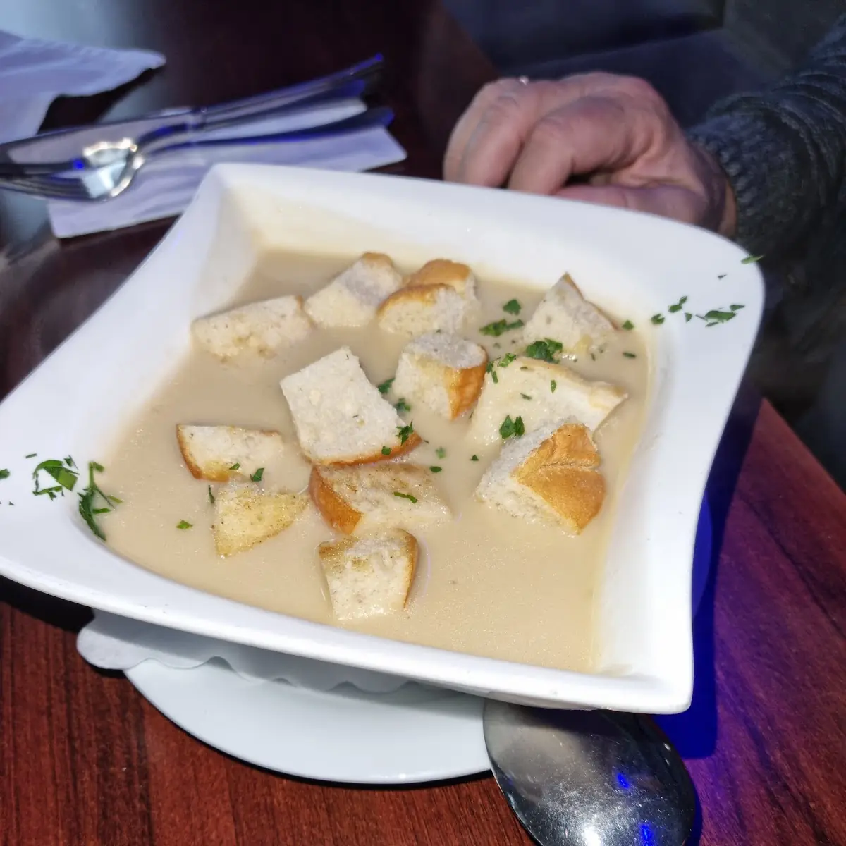 Knoblauchcremesuppe