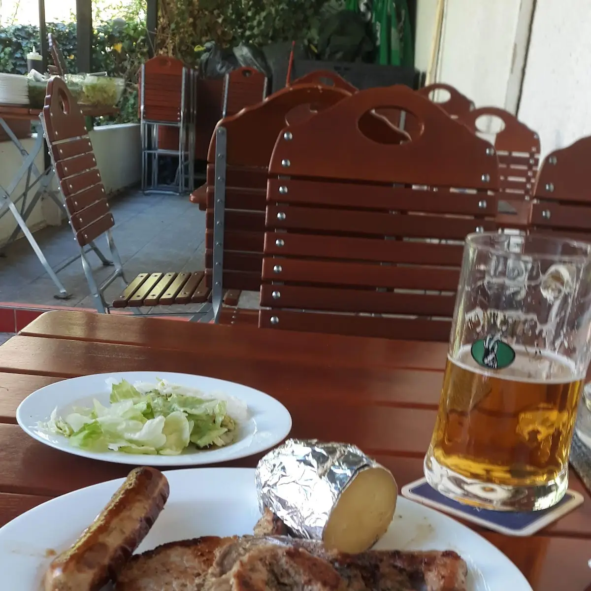 Gegrilltes Fleisch Diverse Sorten Mit Beilage Vom Buffet