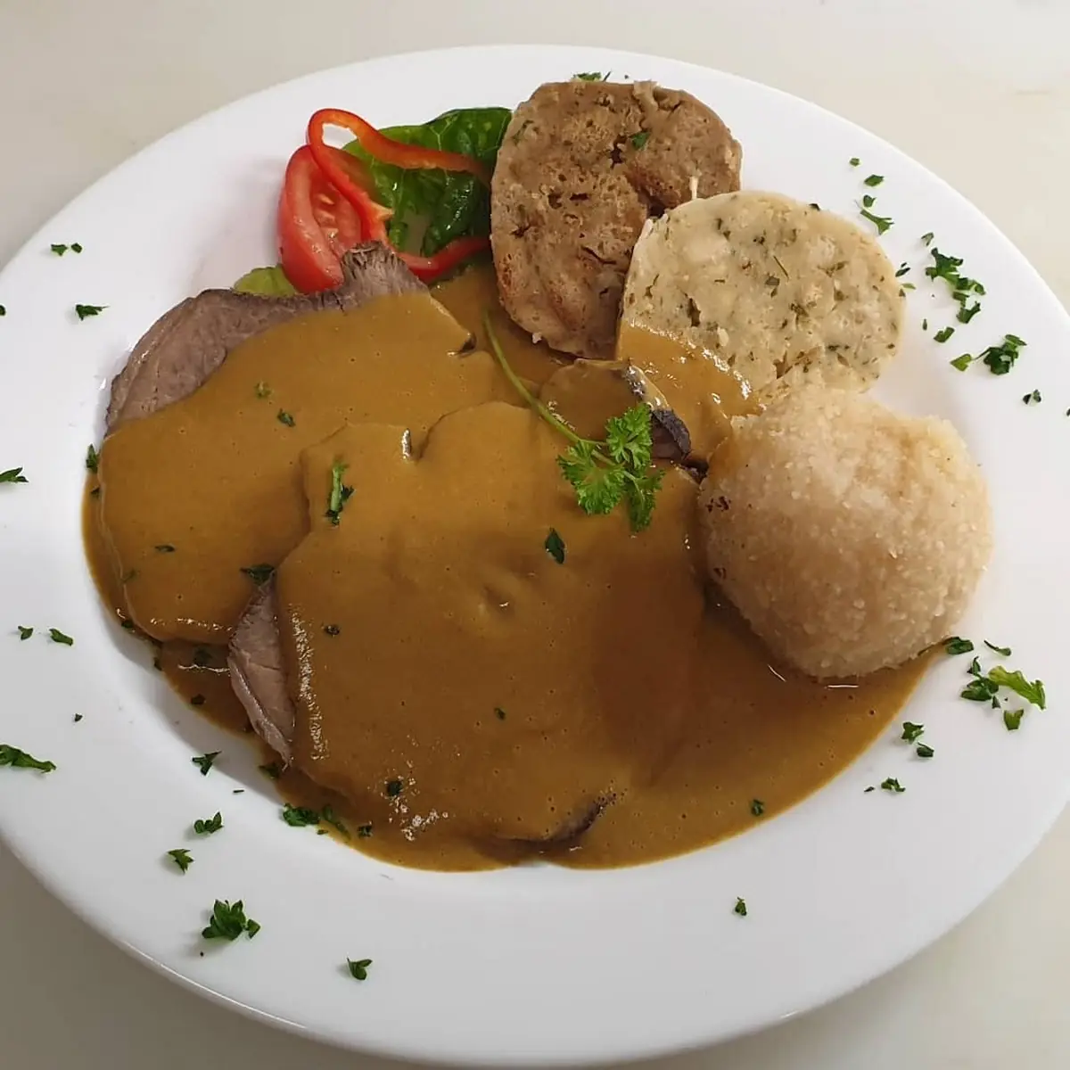 Sauerbratenschnitzel