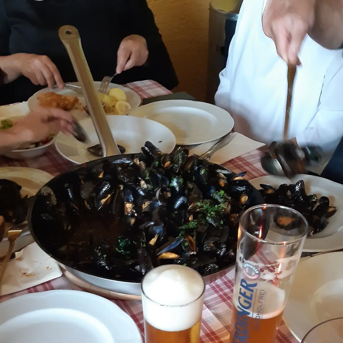 Gebratene Miesmuschen Cozze