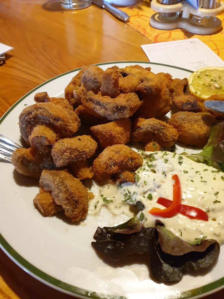 Gebackene Champignons
