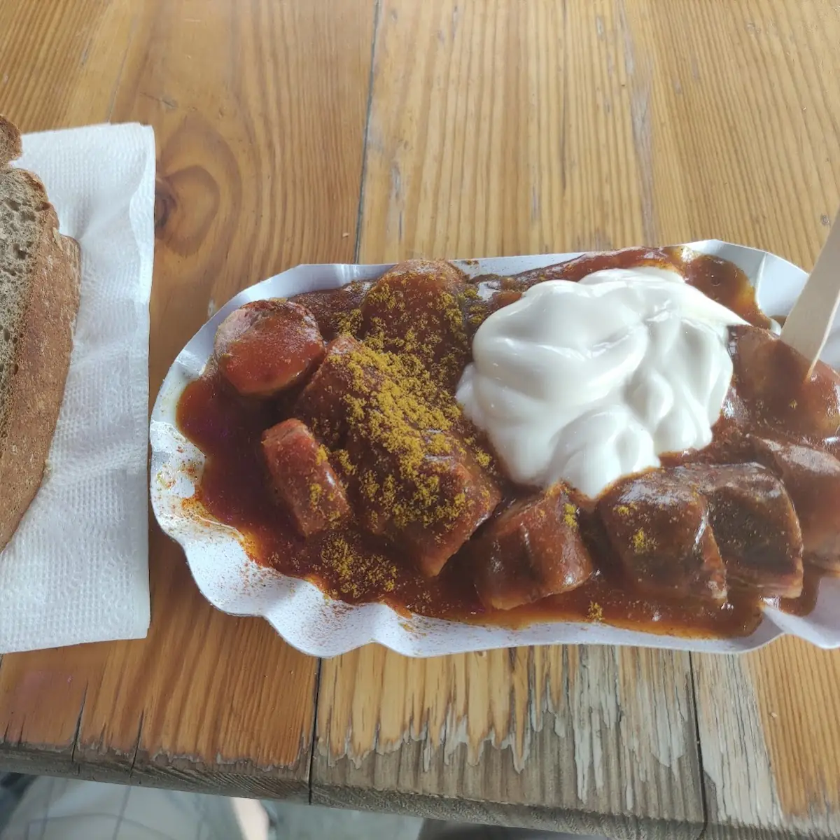 Currywurst Mit Zwiebeln