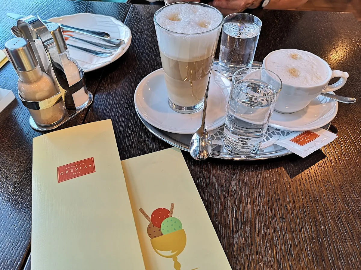 Latte Macchiato Milchkaffee Und Wasser