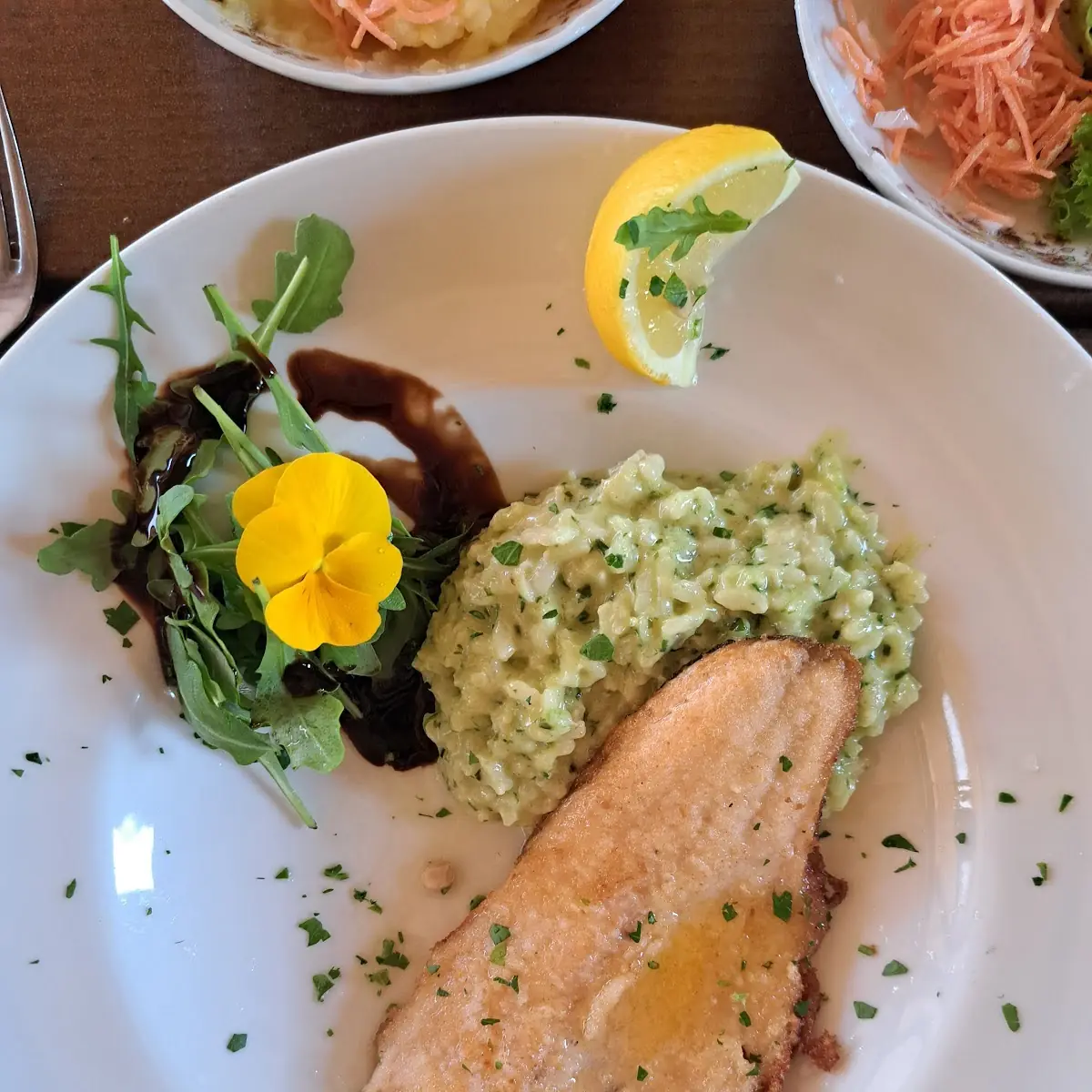 Forellenfilet Auf Bärlauchrisotto
