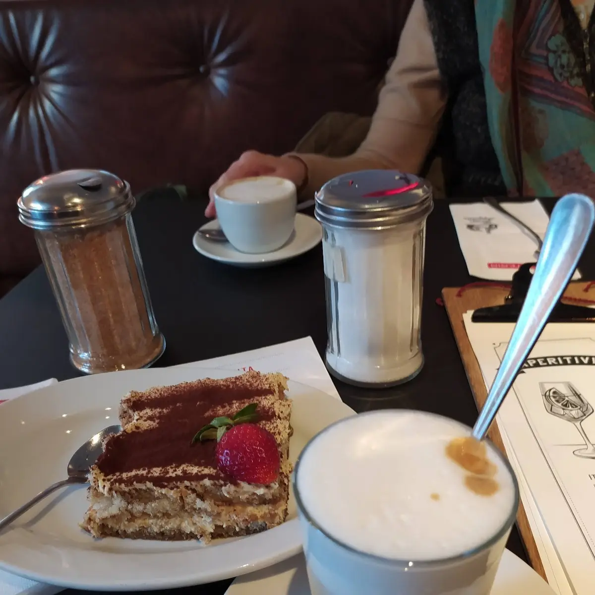 Kaffee Macchiato Mit Tiramisu