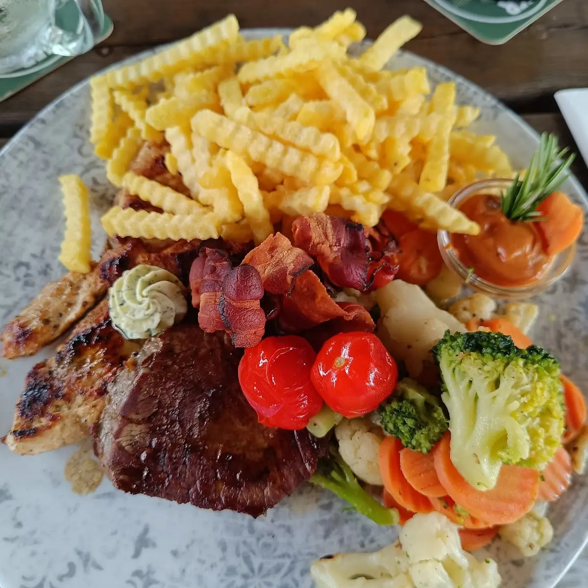 Grill Gemüse Pommes