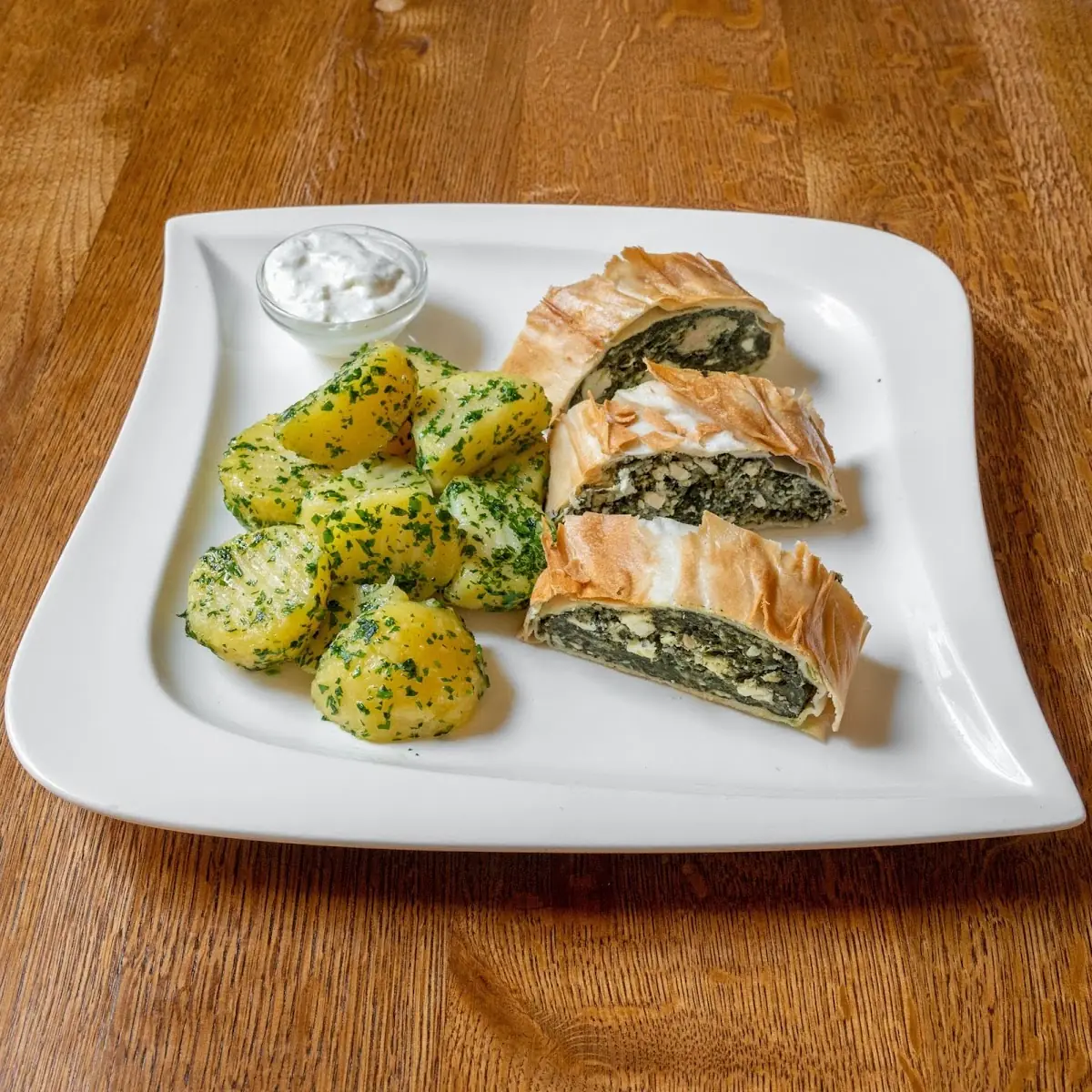 Spinatstrudel