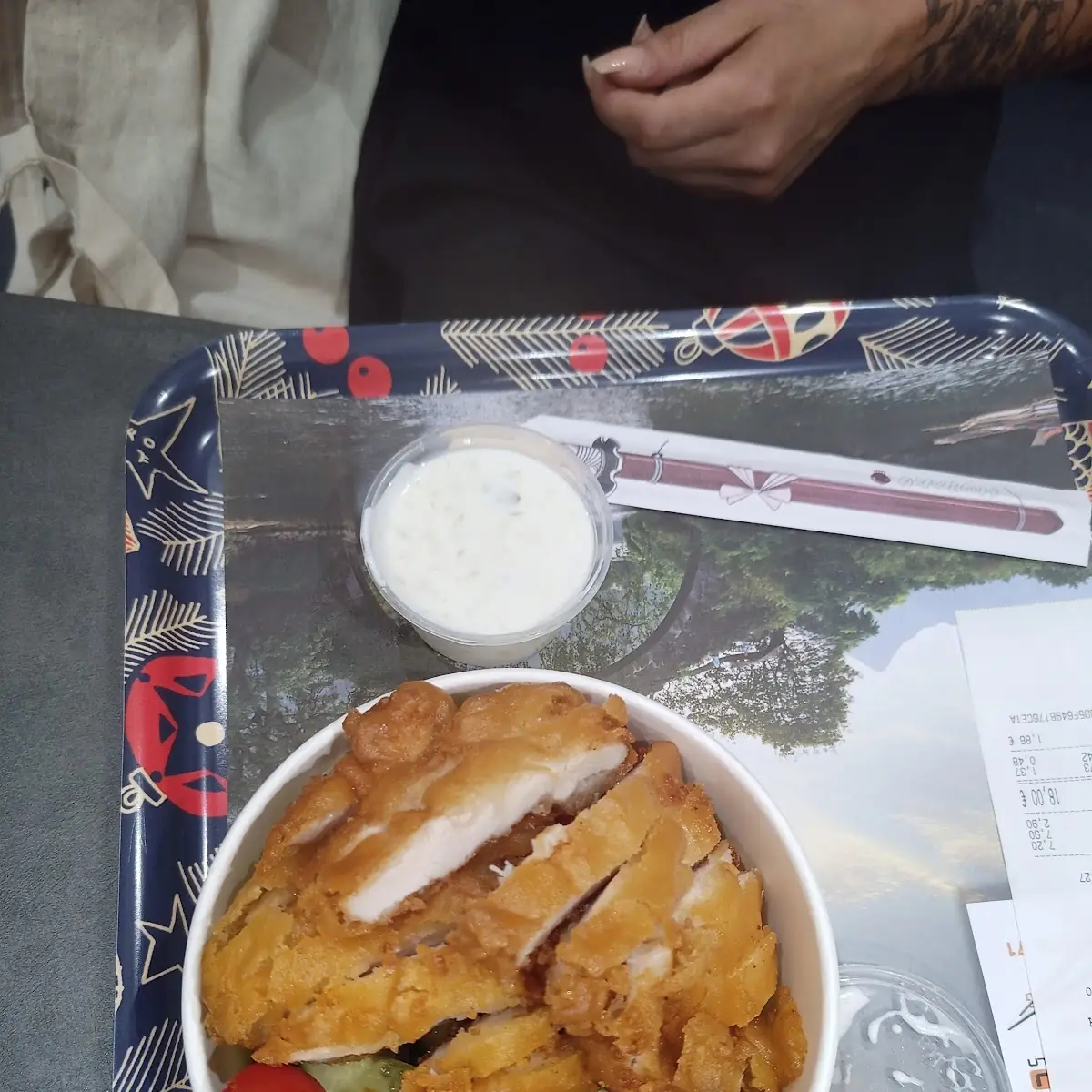Gebackenes Hühnerfleisch Mit Reis