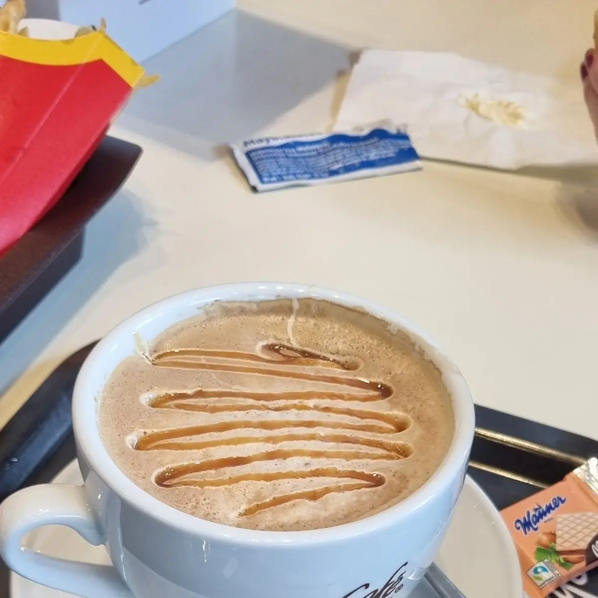 Coffee with Carmel Spread
