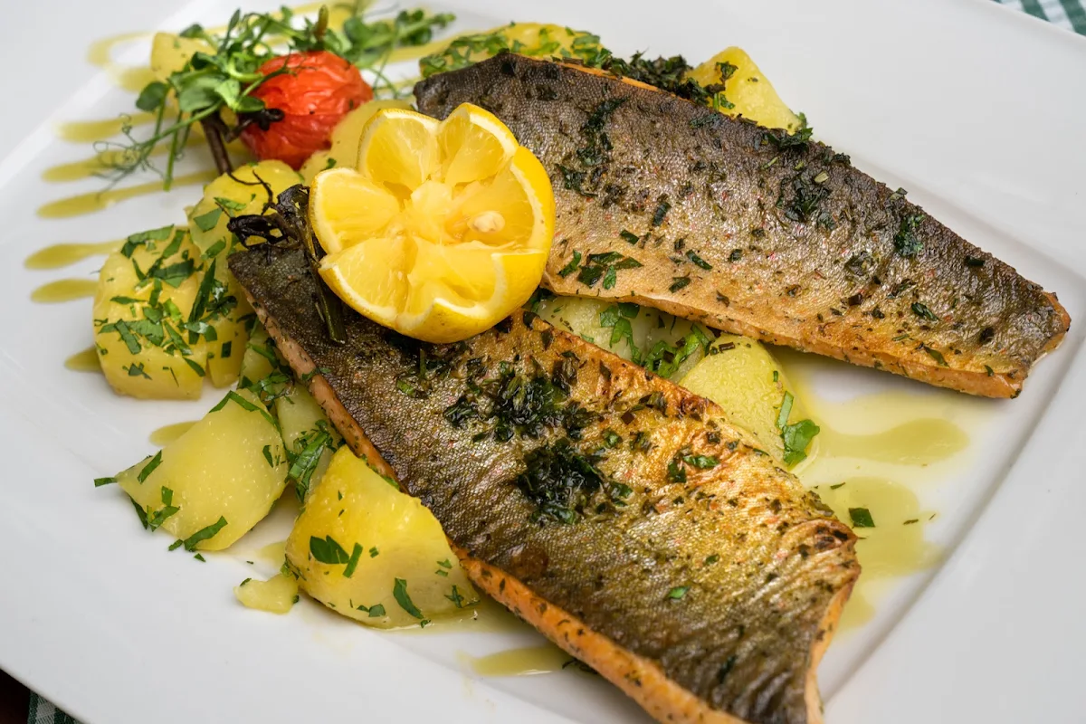 Gegrilltes Saiblingsfilet