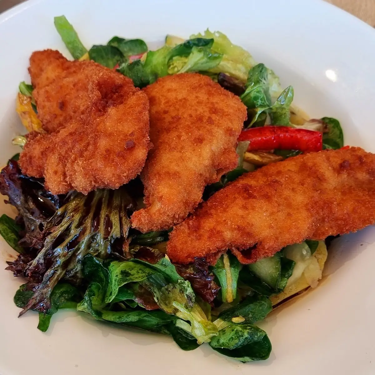 Backhendlsalat