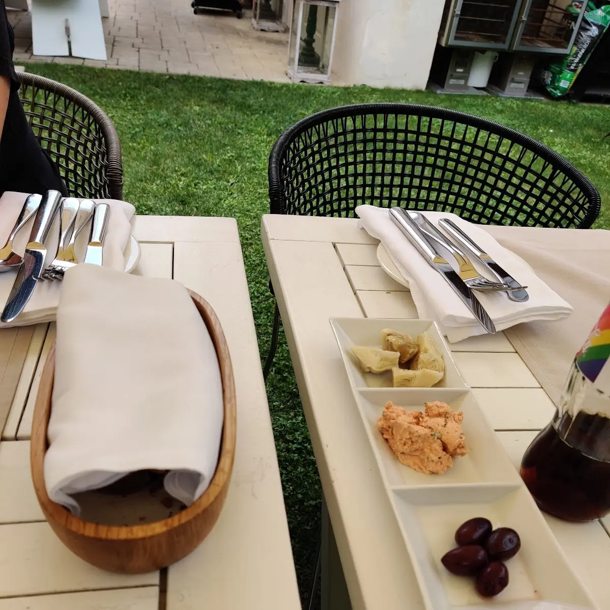 Vorspeise Mit Selbstgemachten Brot Und Dips