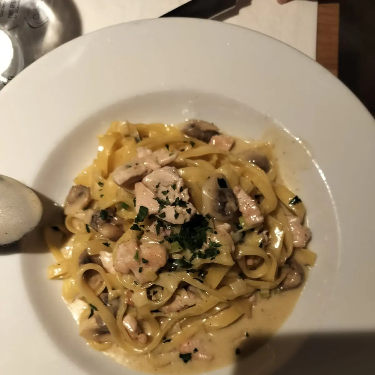 Taglietelle Pollo E Funghi