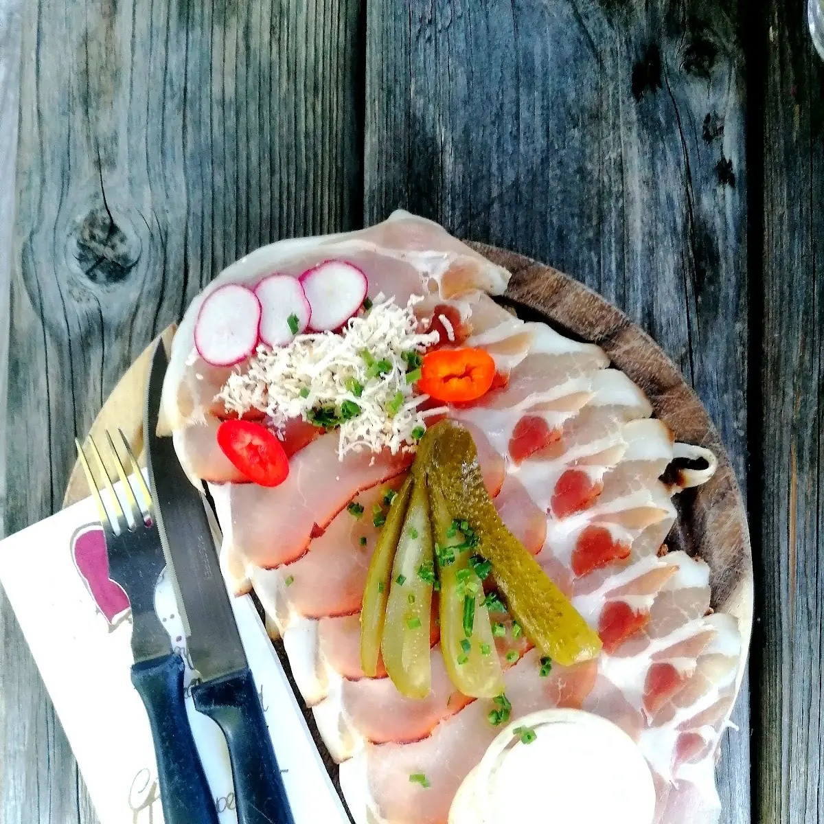 Leckeres Jause Brot Mit Schmankerln Aus Der Region