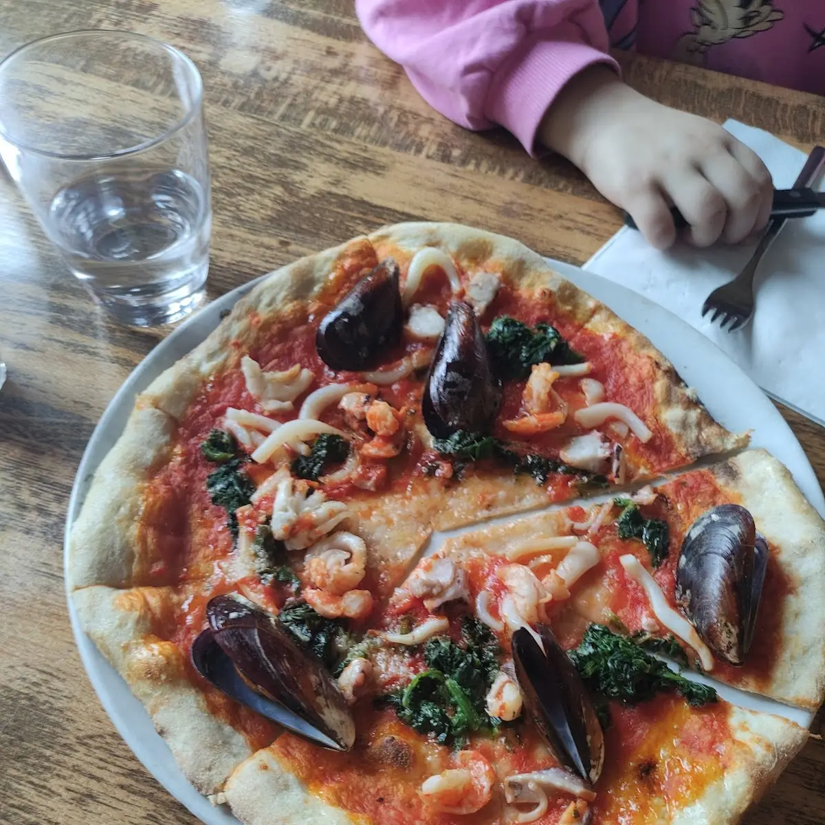 Pizza Mit Meeresfrüchten