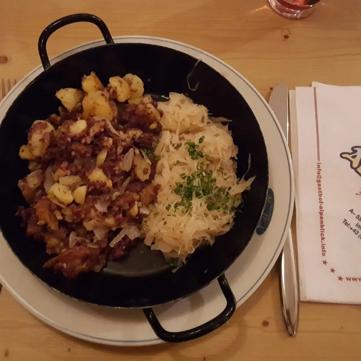 Blutwurstgröstl Mit Sauerkraut
