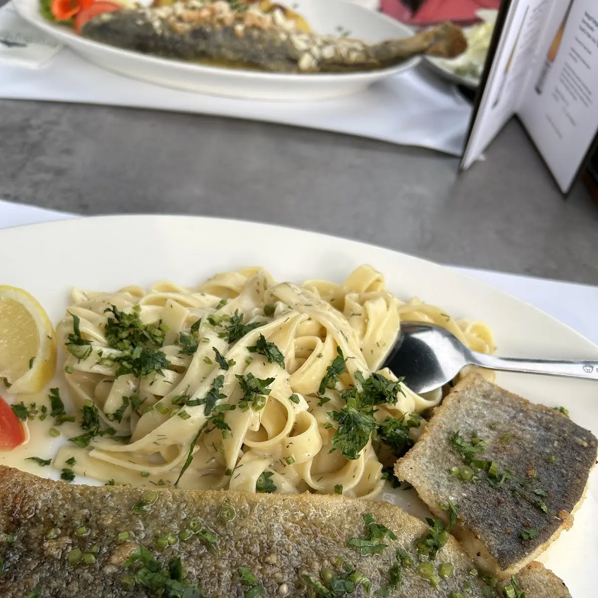 Tagliatelle Mit Forelle