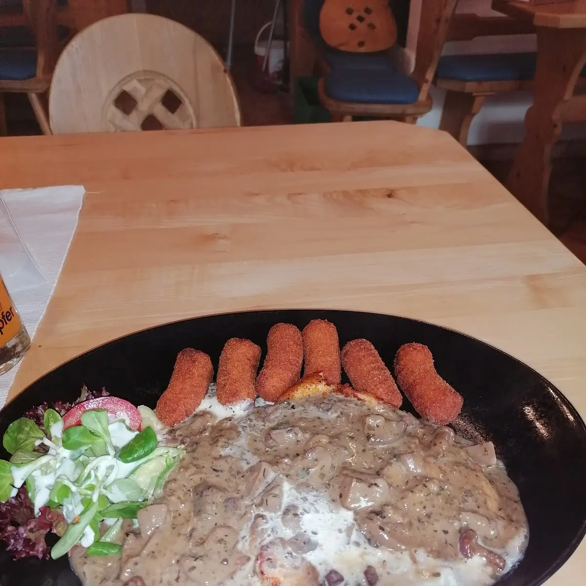 Jägerschnitzel In Pilzrahmsosse