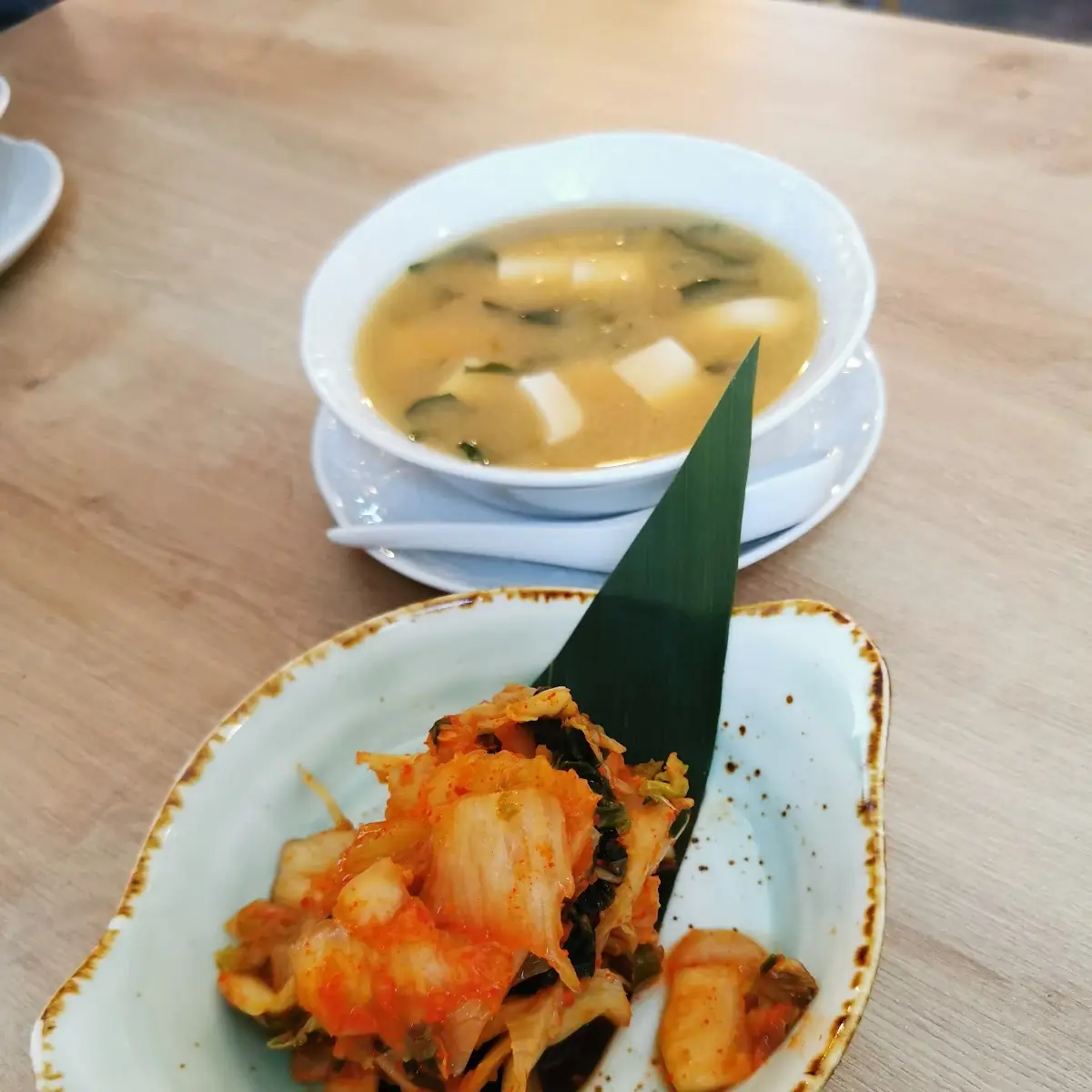 Kimchi and Miso Soup