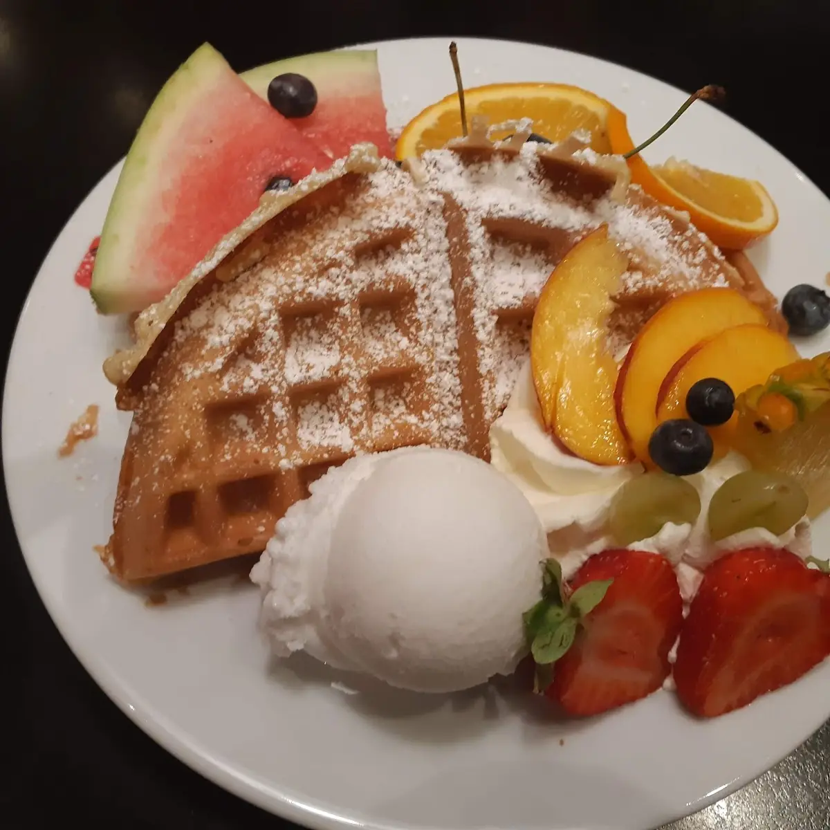 Waffel Schoko Banane