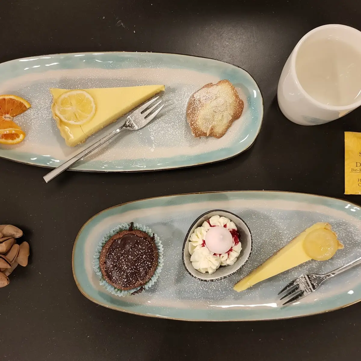 Lemon Tart and Tea Gourmand