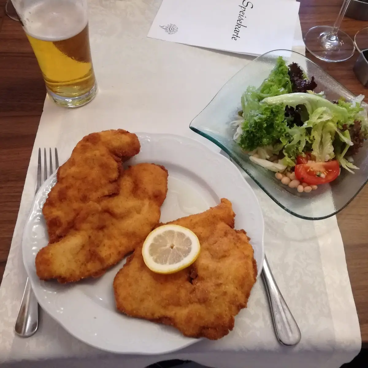 Schnitzel Mit Salat