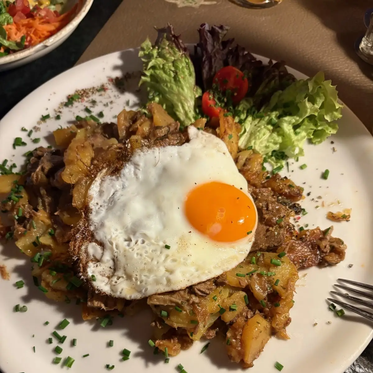 Tiroler Gröstel Mit Spiegelei