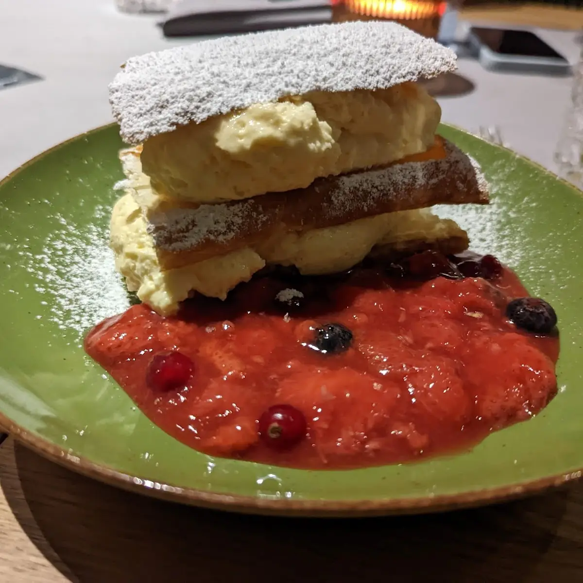 Slice of Pastry & Vanilla Cream